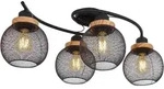 GLOBO LIGHTING Deckenleuchte "PABLO", schwarz (schwarz matt), H: 22cm, 1 Stk.,