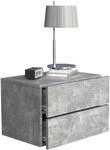 VCM Nachttisch "Holz Wandschublade Wand H&auml;nge Nachttisch Usal L45" 1 Stk. tlg.