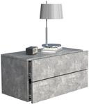VCM Nachttisch "Holz Wandschublade Wand H&auml;nge Nachttisch Usal L60" 1 Stk. tlg.
