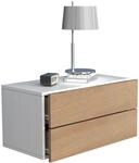 VCM Nachttisch "Holz Wandschublade Wand H&auml;nge Nachttisch Usal L60" 1 Stk. tlg.