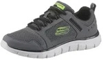 Sneaker SKECHERS "TRACK-KNOCKHILL", Herren, Gr. 39, grau (grau, schwarz), Leder,