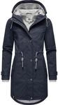 Regenjacke PEAK TIME "L60042", Damen, Gr. XS (34), blau (ink), Obermaterial: 100%