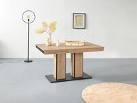 HELA S&auml;ulen-Esstisch Synchronauszug 140-180-220cm