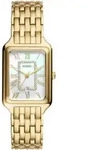 Quarzuhr FOSSIL "RAQUEL", gold (goldfarben, silberfarben, gelbgoldfarben),