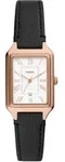 Quarzuhr FOSSIL "RAQUEL", rosa (schwarz, wei&szlig;), Armbanduhren, Damen, Quarzuhr,