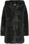 Parka URBAN CLASSICS "Urban Classics Damen Ladies Hooded Teddy Coat", Damen, Gr. L,