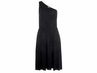 One-Shoulder-Kleid LASCANA Gr. 36, N-Gr, schwarz Damen Kleider Strandkleider luftiges