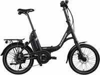 E-Bike ZÜNDAPP "X100" E-Bikes Gr. 45 cm, 20 Zoll (50,80 cm), schwarz (schwarz,...