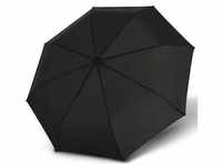 Taschenregenschirm KNIRPS "A.400 XXL Duomatic uni, black" schwarz (black)