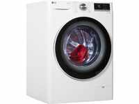 A (A bis G) LG Waschmaschine "F4WV5080" Waschmaschinen Steam-Funktion schwarz-weiß