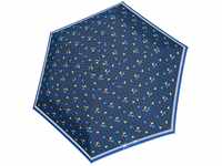 Knirps Taschenregenschirm "Rookie manual, triple blue reflective", für Kinder; mit
