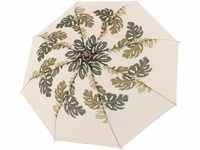 doppler Taschenregenschirm "nature Mini, choice beige", aus recyceltem Material mit