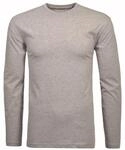 Langarmshirt RAGMAN, Herren, Gr. 3XL, grau (grau, melange), Jersey, 90% Baumwolle,
