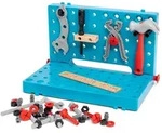 Spielwerkzeug BRIO "Builder Werkbank-Koffer", blau (t&uuml;rkis), Spielwerkzeug, Kinder
