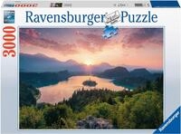 Puzzle RAVENSBURGER "Bleder See, Slowenien", bunt, Puzzles, KinderB:121cm H:80cm,