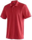 Poloshirt MAIER SPORTS "Ulrich", Herren, Gr. S, rot, 100% Polyester, Rundhals,