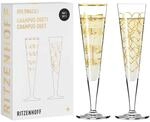 Ritzenhoff Champagnerglas "Champagnergl&auml;ser Goldnacht 205 ml 2er Set gold"