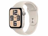 Smartwatch APPLE "Watch SE GPS 44 mm Aluminium M/L" Smartwatches beige (starlight)