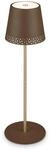 BRILONER LEUCHTEN LED Tischleuchte "KIKI", braun (braun, gold), 1, &Oslash; 12cm H: 38cm, 1
