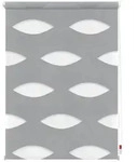 Doppelrollo LICHTBLICK ORIGINAL "Duo Rollo Klemmfix Ellipse" Gr. 2, grau, B:60cm