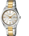 Quarzuhr, silber (edelstahlfarben, goldfarben), CASIO TIMELESS COLLECTION,