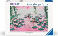 Ravensburger 001420, Ravensburger Puzzle 4000 Teile Pink Water Lilies