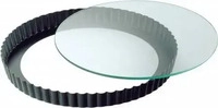 Kaiser Backformen 622040, Kaiser Backformen Quicheform 28 cm m. Glashebeboden Crystal
