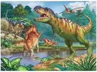 Ravensburger 13695 7, Ravensburger Puzzle Welt der Dinosaurier 100 Teile XXL