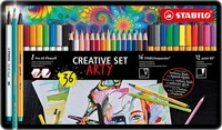Stabilo 90873193, Stabilo ARTY Metalletui Pen 68 brush point 88 36 Stk.