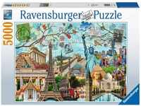 Ravensburger 17118, Ravensburger Puzzle Big City Collage 5000 Teile