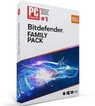 Bitdefender Family Pack 2026 | Vollversion | bis zu 15 Ger&auml;te | 2 Jahre