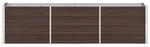 Garten-Hochbeet braun Stahl B/H/L: ca. 40x45x240 cm