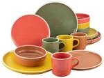 CreaTable Kombiservice INDIAN SUMMER multicolor Steingut 16 tlg.