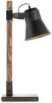 Brilliant Tischleuchte Plow schwarz braun Metall Holz B/H/T: ca. 29x55x16 cm E27 1