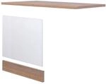 Geschirrsp&uuml;ler- Frontset Samoa wei&szlig; Eiche Nachbildung B/H/T: ca. 100x85x60 cm