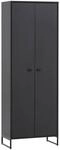 Schuhschrank Janne schwarz matt B/H/T: ca. 60,2x169,7x33 cm