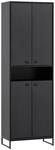 Schuhschrank Janne schwarz matt B/H/T: ca. 60,2x185,5x33 cm
