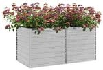 Garten-Hochbeet silber Stahl B/H/L: ca. 80x77x160 cm