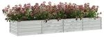 Garten-Hochbeet silber Stahl B/H/L: ca. 80x45x320 cm