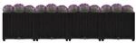 Hochbeet schwarz Polypropylen B/H/L: ca. 40x38x160 cm