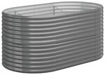 Hochbeet grau Stahl B/H/L: ca. 80x68x152 cm