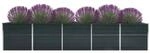 Garten-Hochbeet anthrazit Stahl B/H/L: ca. 80x77x400 cm