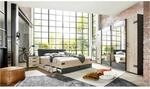 Bett Stockholm tanne Nachbildung Graphit B/H/T: ca. 189x96x210 cm