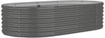 Hochbeet grau Stahl B/H/L: ca. 80x36x152 cm