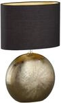 Fischer & Honsel Keramik-Tischleuchte 50556 Foro bronze schwarz Keramik Stoff E27 1