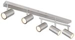 GLOBO Spot Chrom nickel matt Metall B/H/T: ca. 35x17x70 cm GU10 5 Brennstellen