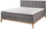 Boxspringbett Westwood grau Liegefl&auml;che B/L: ca. 180x200 cm