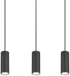 GLOBO Pendelleuchte 57911-6HB schwarz Metall B/H/L: ca. 6x120x115 cm GU10 6