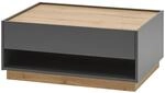 Couchtisch City Eiche Wotan Nachbildung anthrazit B/H/T: ca. 90x38x60 cm