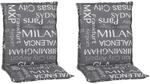 Beo Saumauflage f&uuml;r Niederlehner Bellona grau Polyester-Mischgewebe B/H/L: ca.